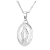 Giftimized Gold/Silver Virgin Mary Necklace